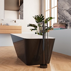 Frank Акриловая ванна 170х80 F6106 black/white – фотография-5